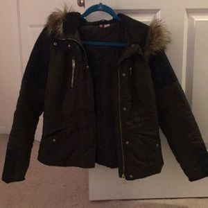 HM Winter Jacket with Fur Hood